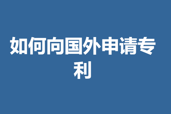 荷兰 外形专利申请要多久时间,如何向国外申请专利(图2) 荷兰 外形专利申请要多久时间